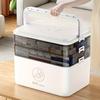 1pc 3-Tier Medicine Cabinets,Medicine Organizer - Family Emergency Storage Box | Leak-Resistant Design, Compact for Home Use