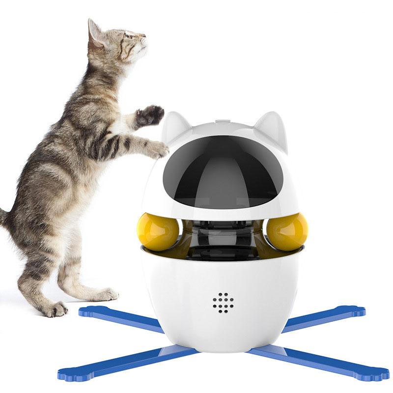 Cat Ball Toy Pet Food Leakage Interactive Tumbler Slow Automatic Feeder Ball Puppy Toy Treat Dispenser For Pet Dog Supplies