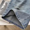mm Ripped Women's Summer Thin Cover Half Length Denim Shorts