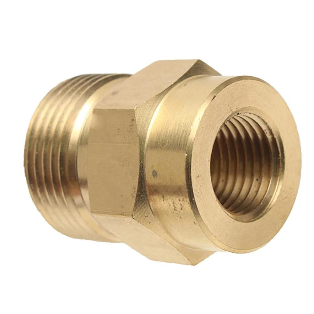 1/2 Stück M22 14mm Messing Unterlegscheibenadapter Schaumlanzenadapter Kupplung F2 Für Hochdruckreinigerpistole und Schlauchanschlusskupplung