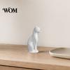 Anniversary Gift Cat Figurine Figurine, 3D Printed Small Sculpture, Collectible Animal Desktop Elegant Sitting Figure Ornament for Home Shelf