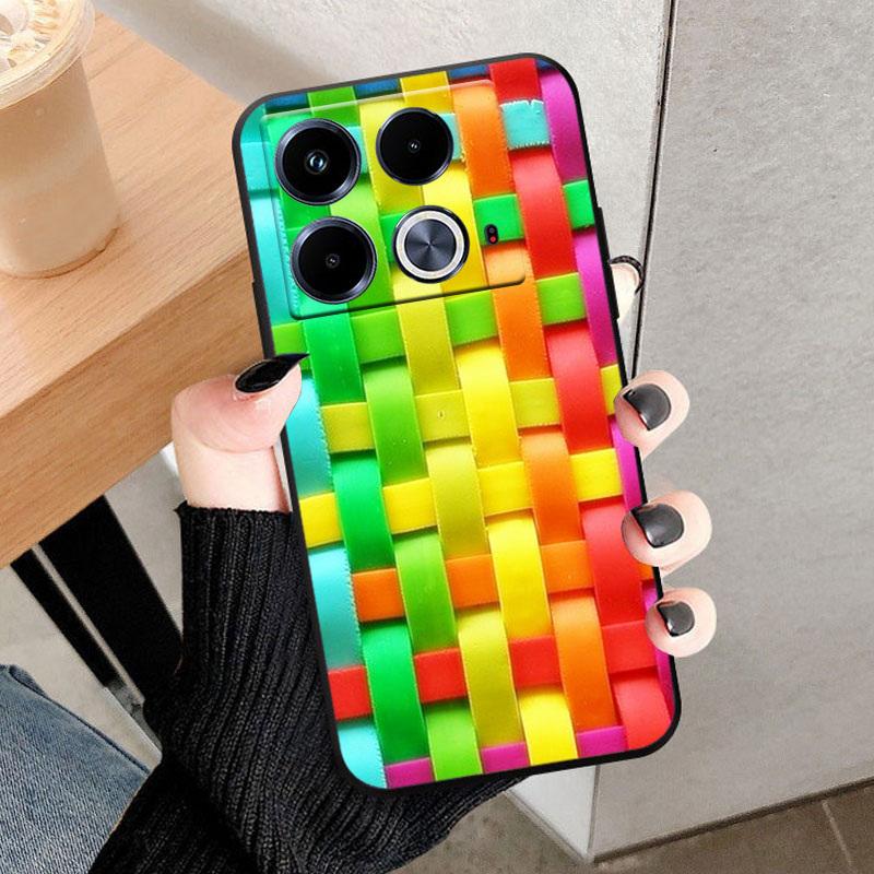 For Infinix Note 40 4G Phone Case X6853 Black TPU Back Cover For Infinix Note 40 Cases Soft Silicone Shell Note40 Funda Bumper