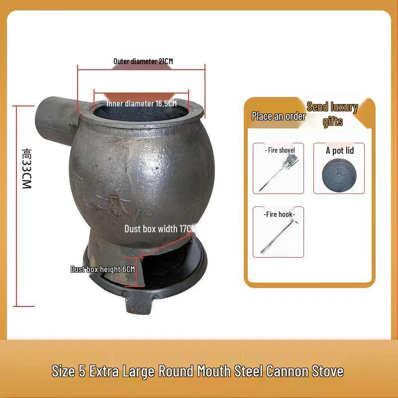 HEIXIE Winter Coal & Wood Cast Iron Heating Stove