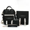 Internet Celebrity Backpack Set Female Students Korean Version of Fashionable Versatile Backpack Middle High School Students  Large Capacity Backpack