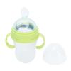 Baby Cereal Bottle Silicone Unisex Baby Squeeze Cereal Feeding Flow Bottle with Food Dispensing Spoon for Infant