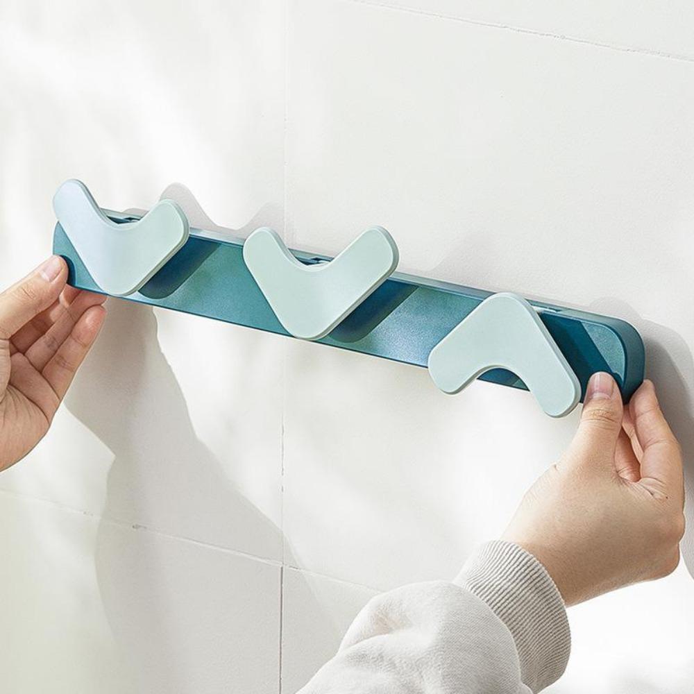 Multifunkční kuchyňský nástěnný háček do koupelny, silný samolepicí háček, plastové dveře, zadní klíč, klobouk, úložný stojan, gadgety