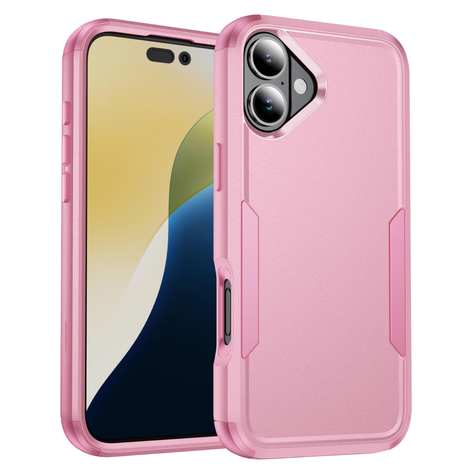 

Commuter Series For iPhone 16 Case 3-in-1 Shockproof TPU+PC Phone Cover E