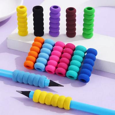 Mangueira de Esponja para Caneta, Acessório de Mangueira Antiderrapante para Caneta, Pegadores de Lápis de Espuma Macia, Pegadores de Esponja para Caneta, Aliviando a Fadiga dos Dedos