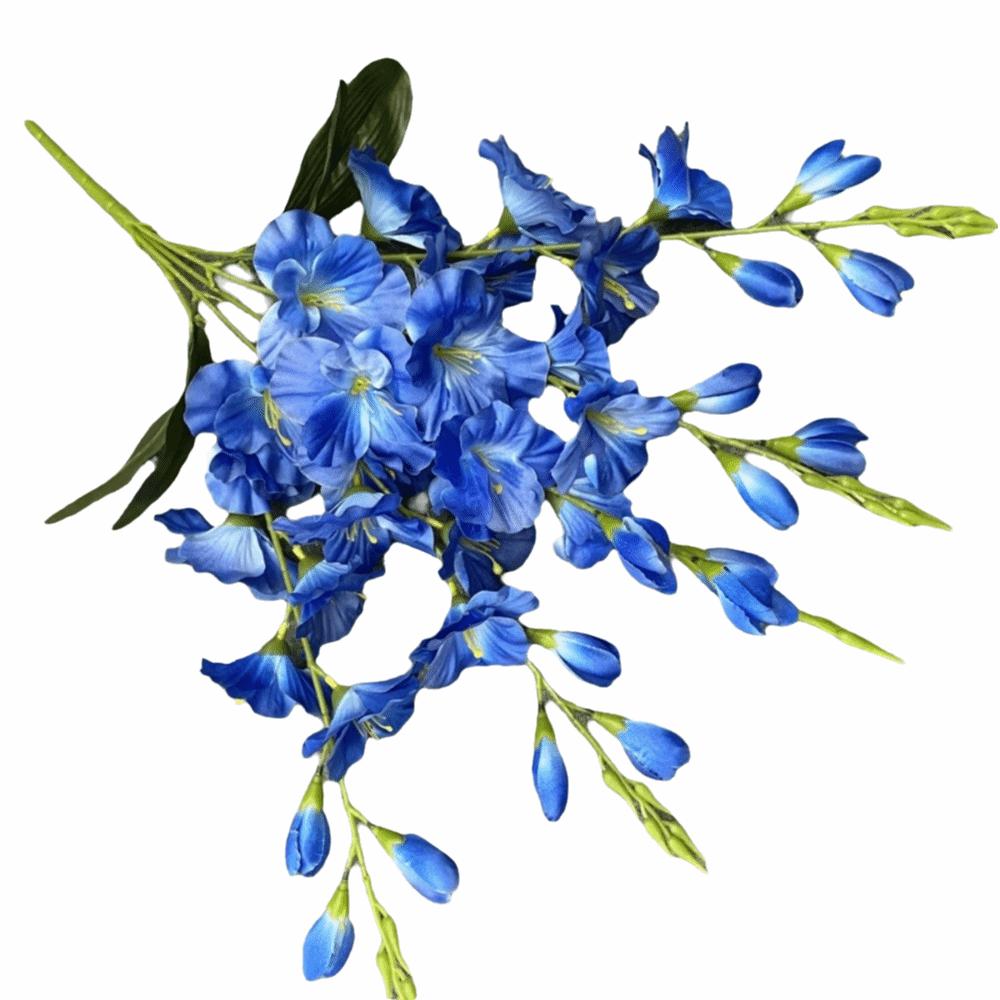 5 Grenar Konstgjord Hyacint Violet Blomma 62cm Konstgjorda Blommor Bröllopsdekoration