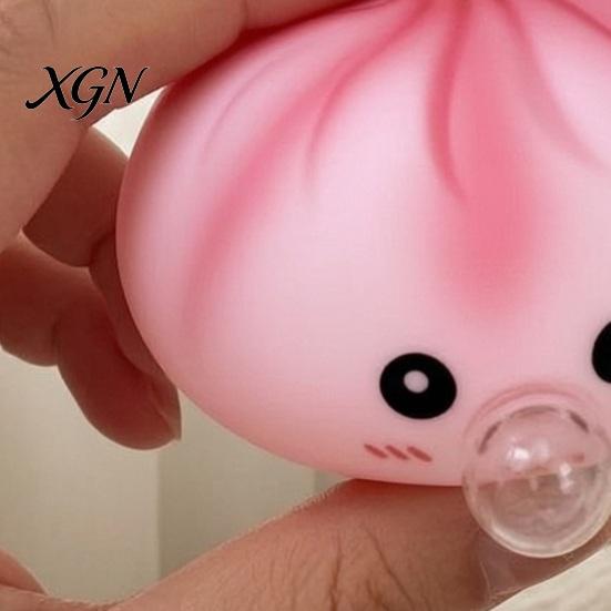 Steamed Bun Sensory Toy Bubble Blowing Cartoon Dumpling Pinch Squeeze Stress Ball Fidget Relief Hand Exercise Relaxation Tool Anti-stress