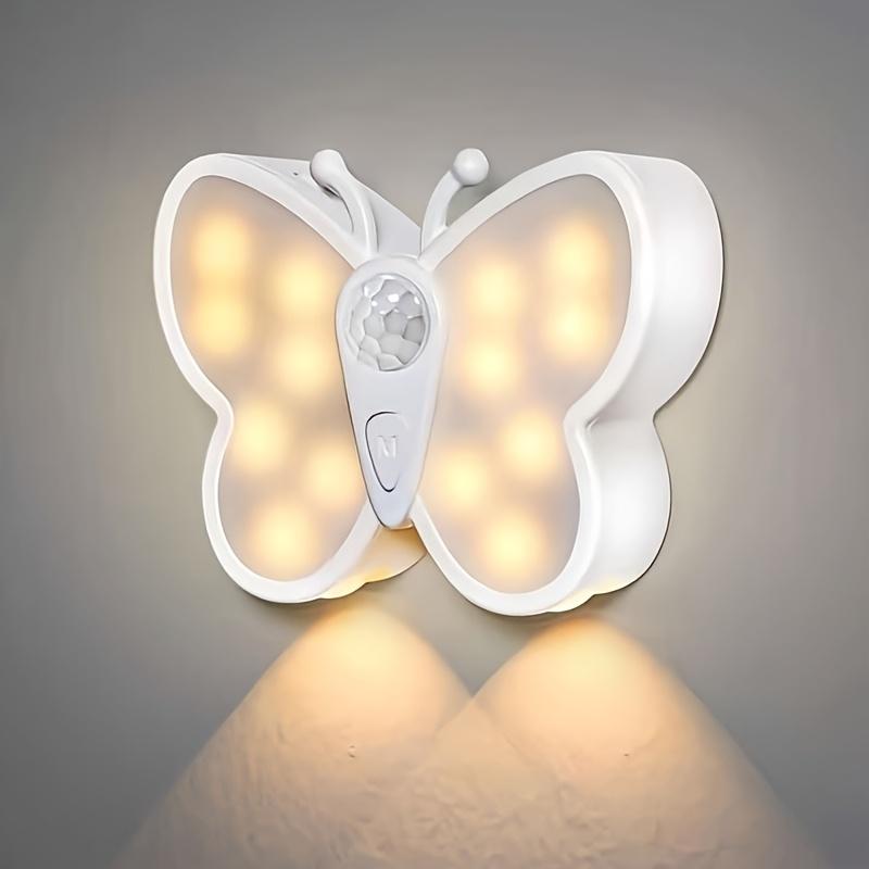 1PC intelligent human body sensor light rechargeable electromagnetic suction wireless sensor corridor aisle staircase wall-mounted night light