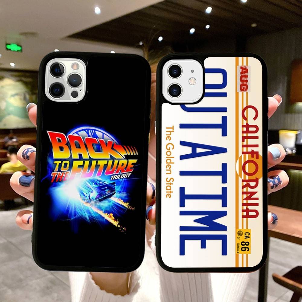 Back To The Future PC+TPU Protective Phone Case For IPhone 17 16 Pro Max 15 Plus 14 13 12 11 Cover