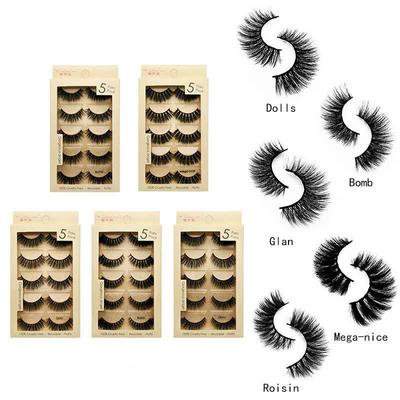 Long and Slender Natural Mink False Eyelashes 3d Soft Eyelashes