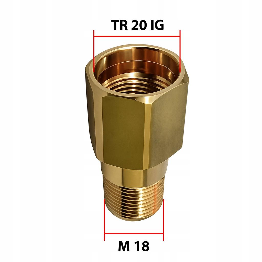 Rosfix Adapter 8 Karcher Easy Lock TR20 IG – Mosiężny Zamiennik 4.111-036.0 | Do Myjek Ciśnieniowych | Wysoka Jakość i Precyzja
