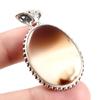 Natural Montana Agate Gemstone 925 Solid Sterling Silver Gift Pendant 1.8" e1P02