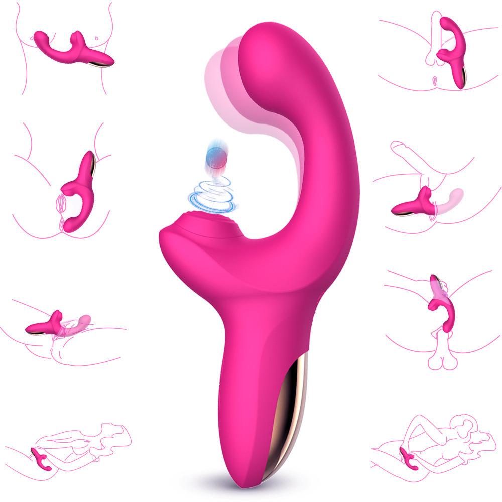 G-Spot Vibrating Massager Stick - Thousand-Person Charm Climax Sucking Erotic Toy for Women