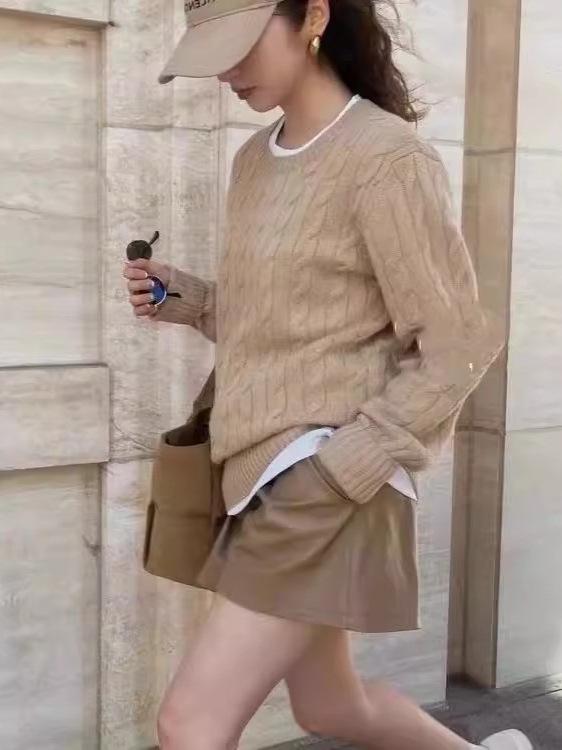 Women's Casual Loose Cable Knit Sweater