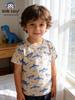 Children's Cartoon Shark Print Short-Sleeve T-Shirt – Spring/Summer Fashion