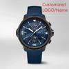 A11 Store Customized Watch   Aquatimer Special External Mens Quartz Chronograph Watch Rotating Bezel Blue Black Rubber  44mm