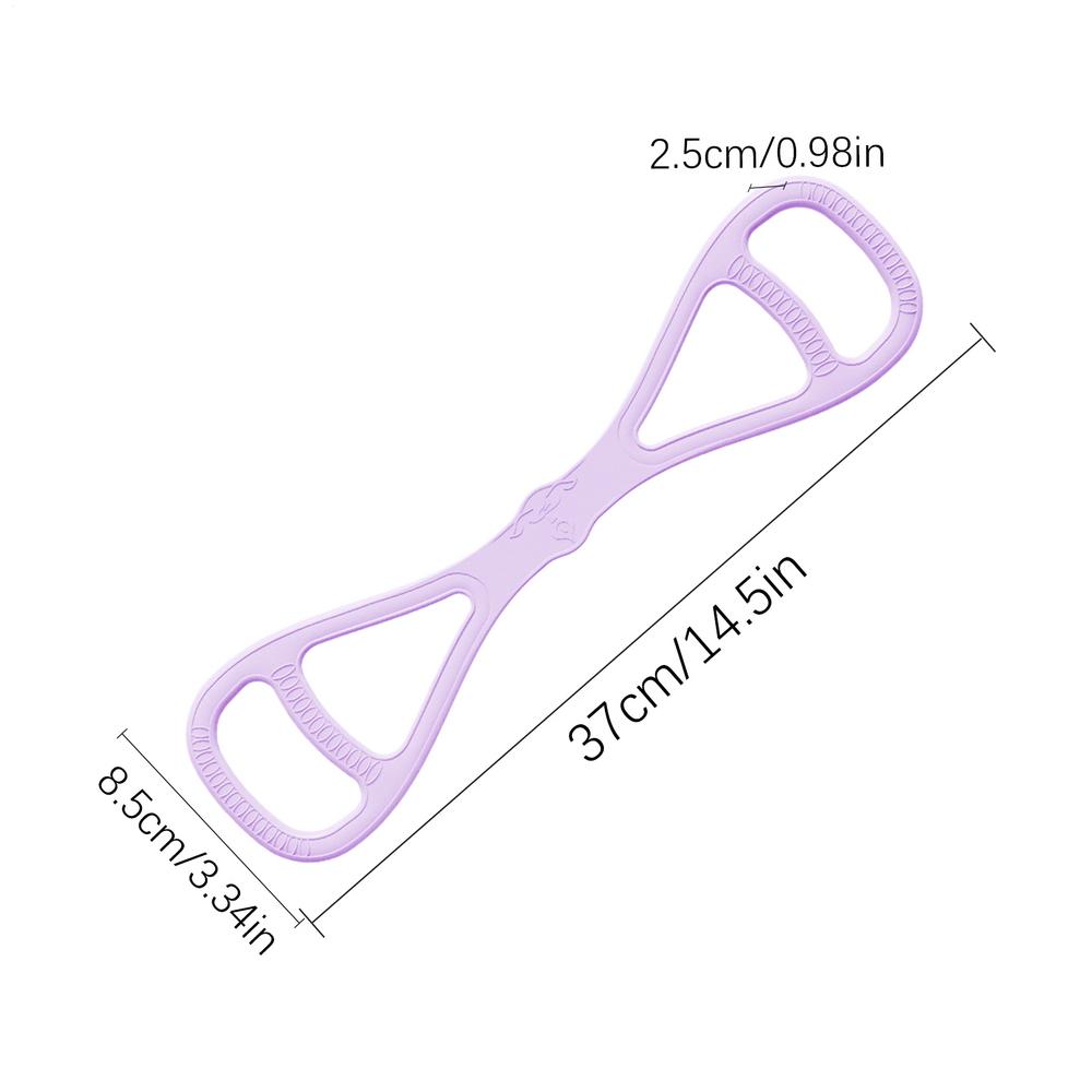 8 Shaped Resistance Bands for Back Exercise Ergonomic Shoulder Stretch Equipment for Home Gym Youth Girls Family Stretching