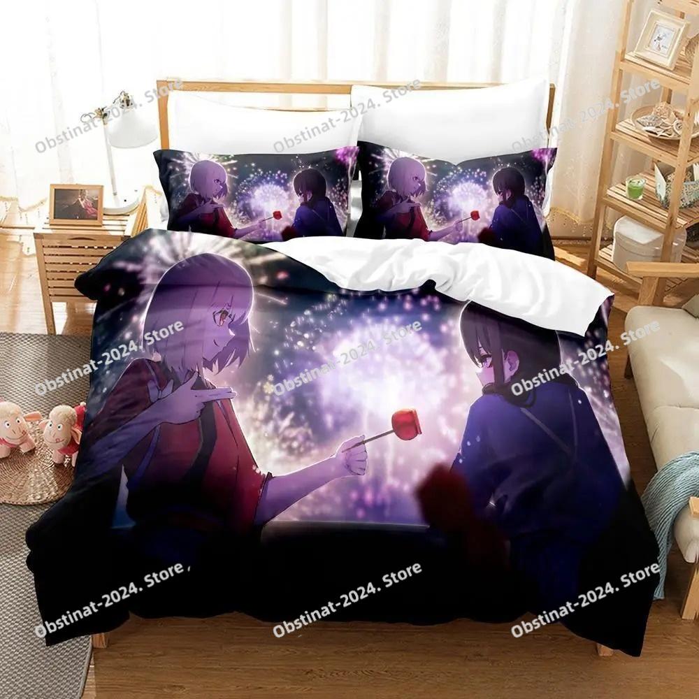 3d Print Anime Kawaii Girl Lycoris Recoil Bedding Set Single Twin Full Queen King Size Bed Set Adult Kid Bedroom Duvetcover Sets