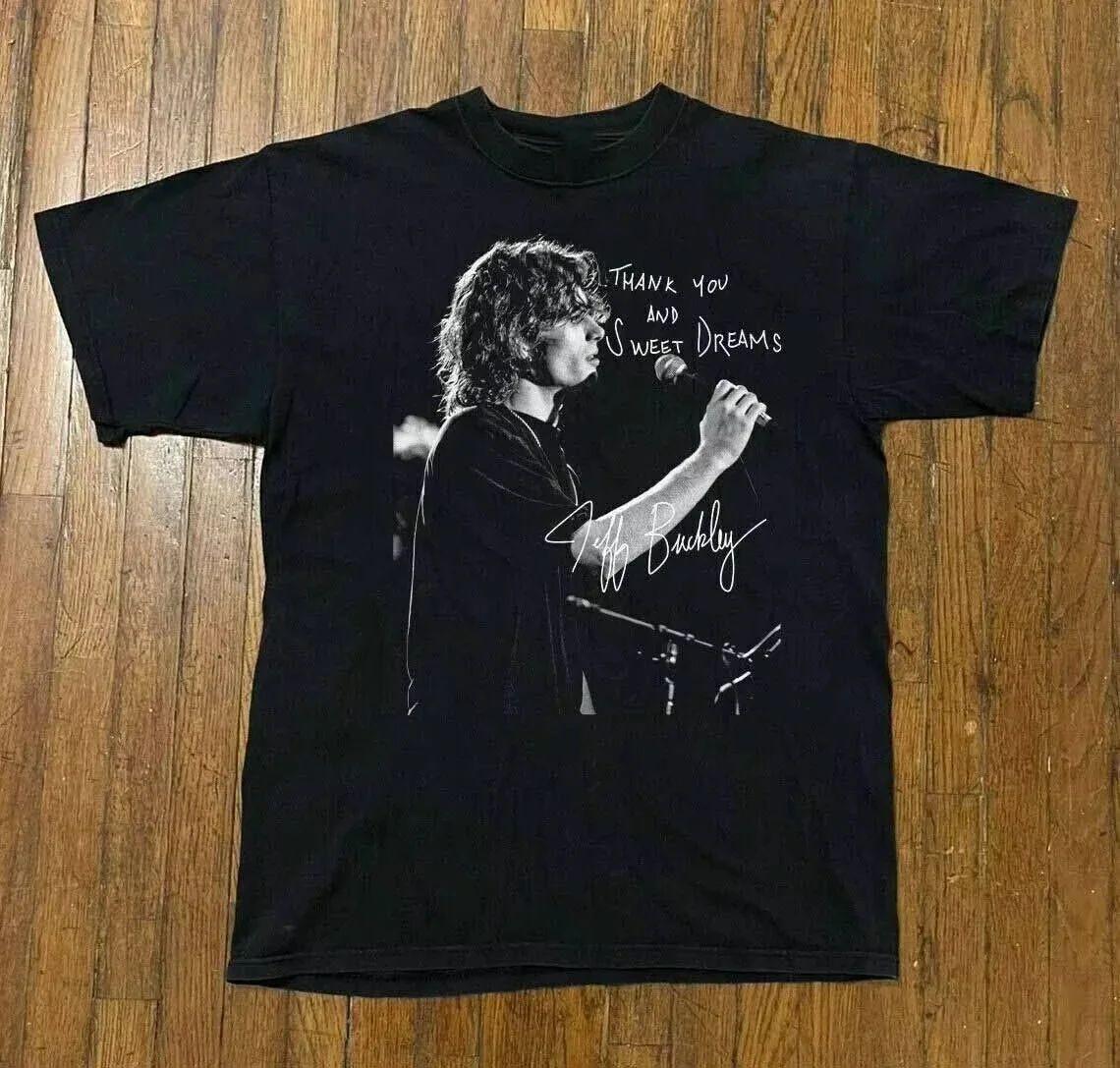 

Jeff Buckley Shirt Oversize Clothing Sleeve Tees Thank You Sweet Deams T-Shirts Men s and Women s Comfortable Unique Cotton 4XL