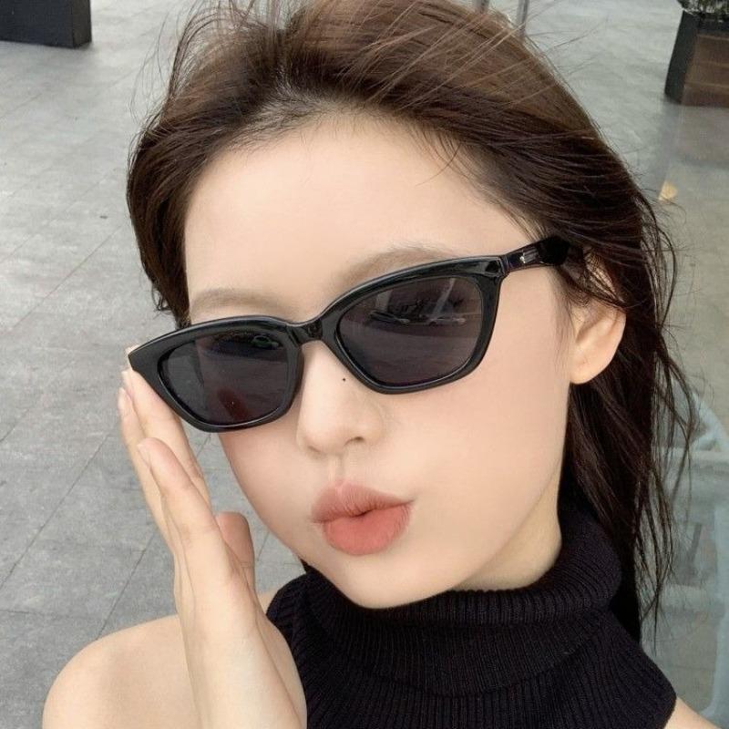 Cat-eye Sunglasses, Simple, High-end Texture, Square Face, Thin Temperament, Street Shooting Sunshade Sunglasses