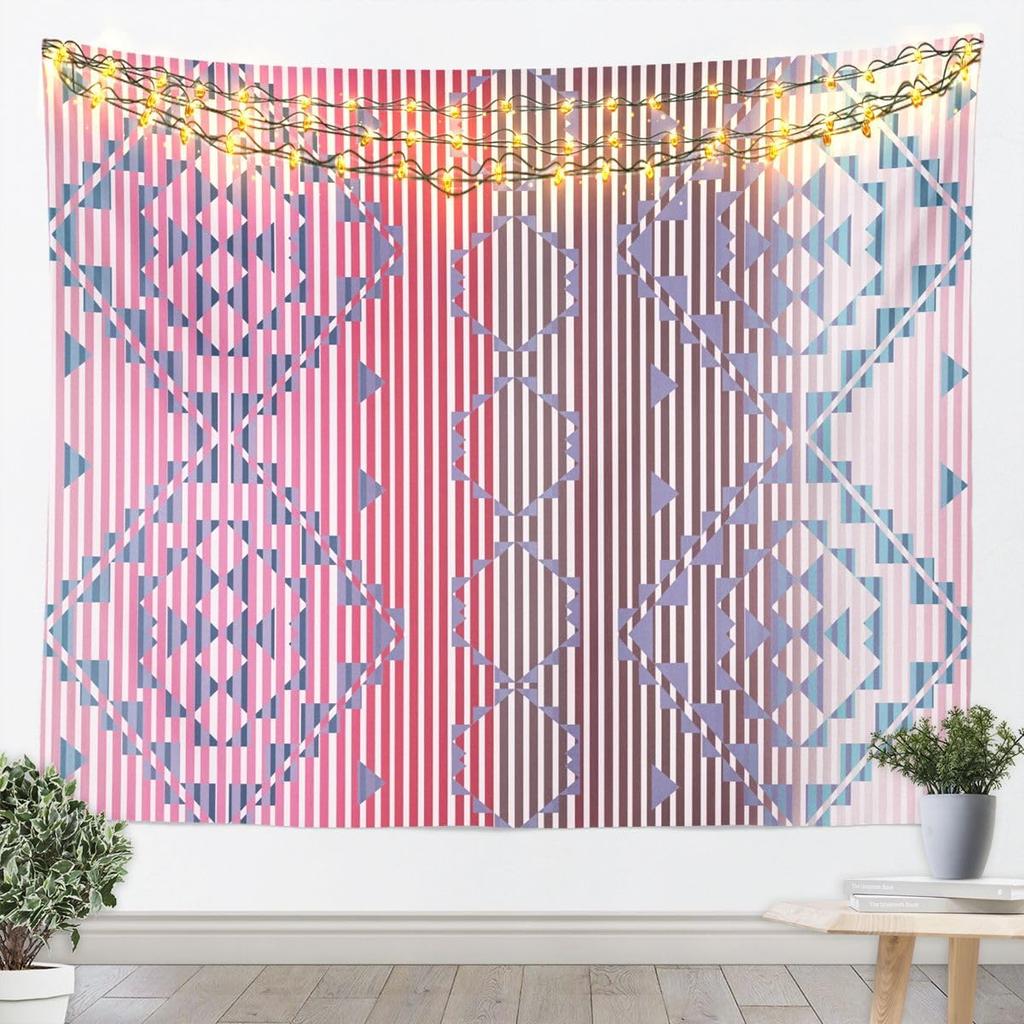 Southwestern Aztec Tapestry Kids Retro Bohemian Western Wall Art For Bedroom Living Rooms, Boho Tribal Wall Hanging Blanket
