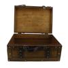 Retro Suitcase Synthetic Wood Vintage Elegant Decorative Storage Box Wooden Organizer Box 13.5x9.5x6.02in for Photo Props Gift