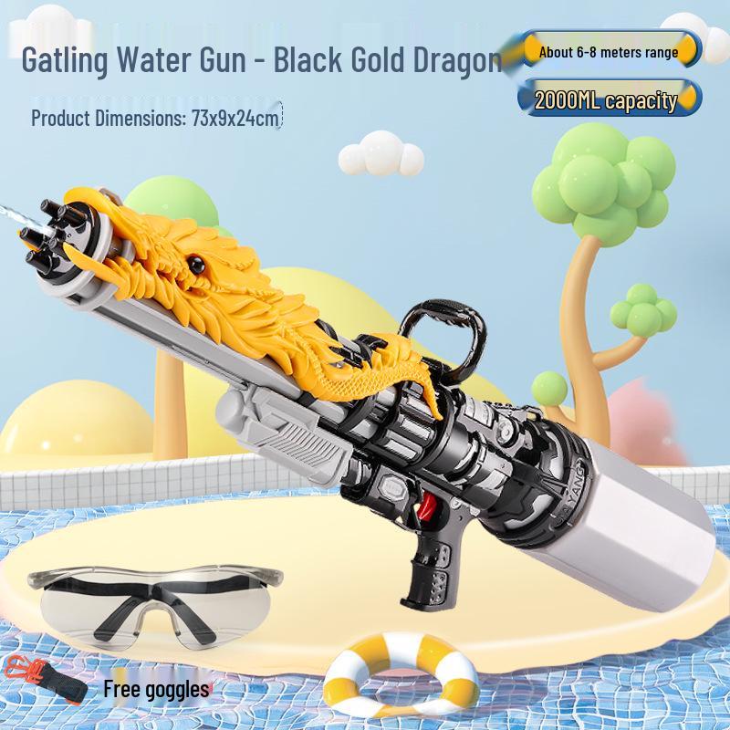 Extra Large High-Pressure Water Gun for Kids - Pull-Type, Large Capacity, Perfect for Water Fights