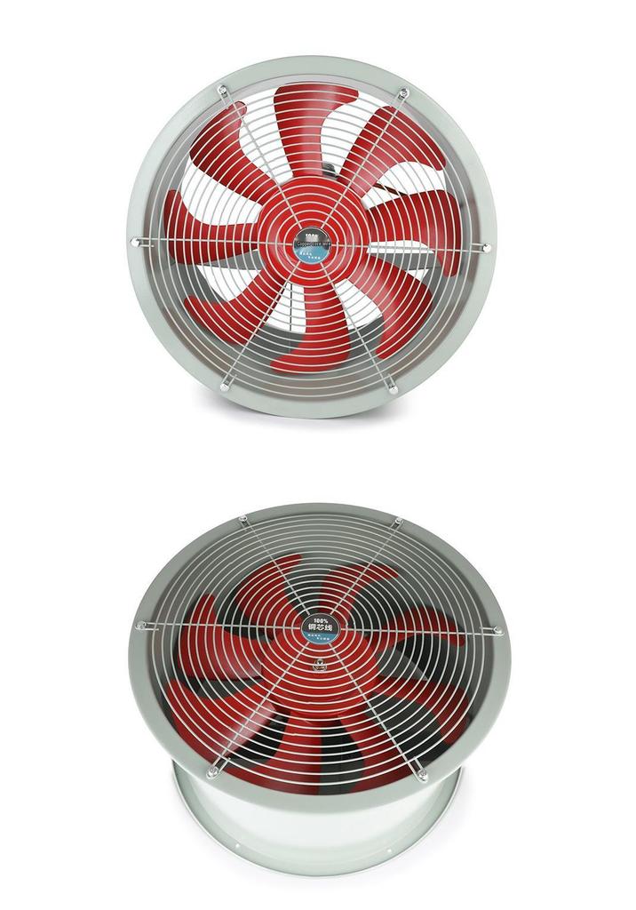 High-temp resistant axial fan: oil & moisture-proof, high-efficiency, large airflow, low noise, energy-saving, all-copper motor.