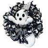 Halloween Ghost Doll Decor Wreath 35*40cm Scary Party Decoration Home Door Hanging Spooky Ornament Scary Hanging Ghost