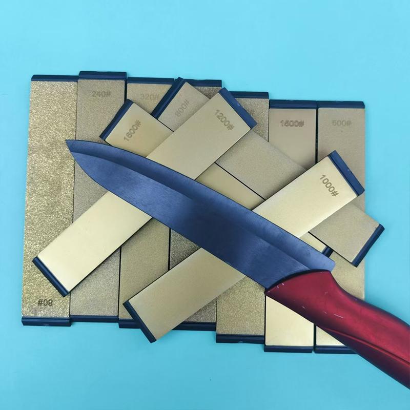 Sharpening System 120 320 400 1000 1200 1600 Grit H2 Titanium Diamond Sharpening Stones For Kitchen Knife Sharpener