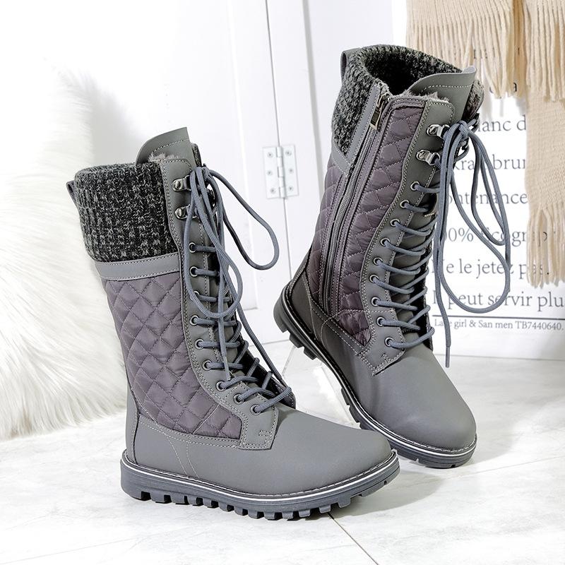

F Winter velvet warm low-heeled snow boots for women are comfortable and versatile, warm and cold-proof 41