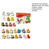 2025 Duck Advent Calendar 24 Days Acrylic Ornaments Christmas Countdown Box for Tree Decor Holiday Gift for Family Friends