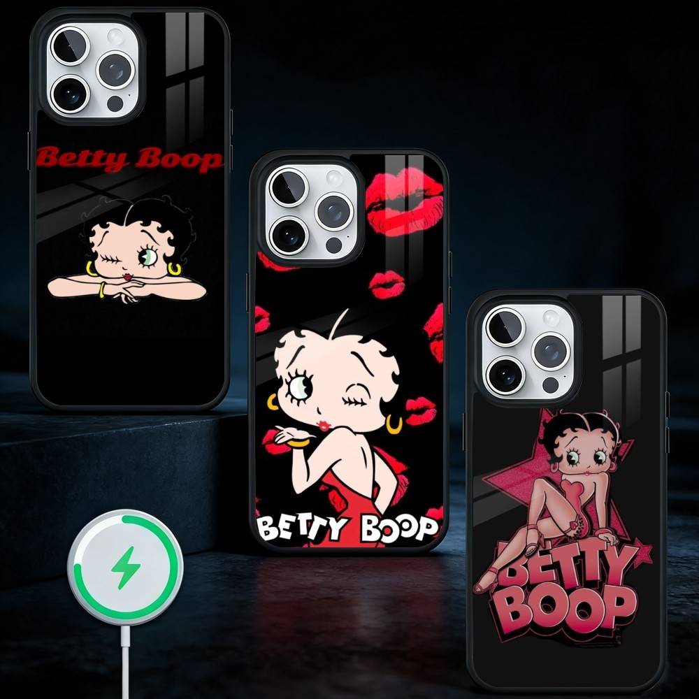 Anime fashing B-Betty cool Phone Case For iPhone17,16,15,14,13 Plus,Pro Max Magnetic For Magsafe Wireless Charging