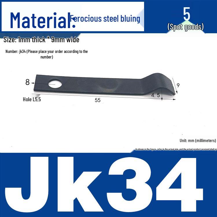 Stainless Steel Spring Clip: Metal Crimp, Wire Baffle, Pipe Holder, Conductive Manganese.