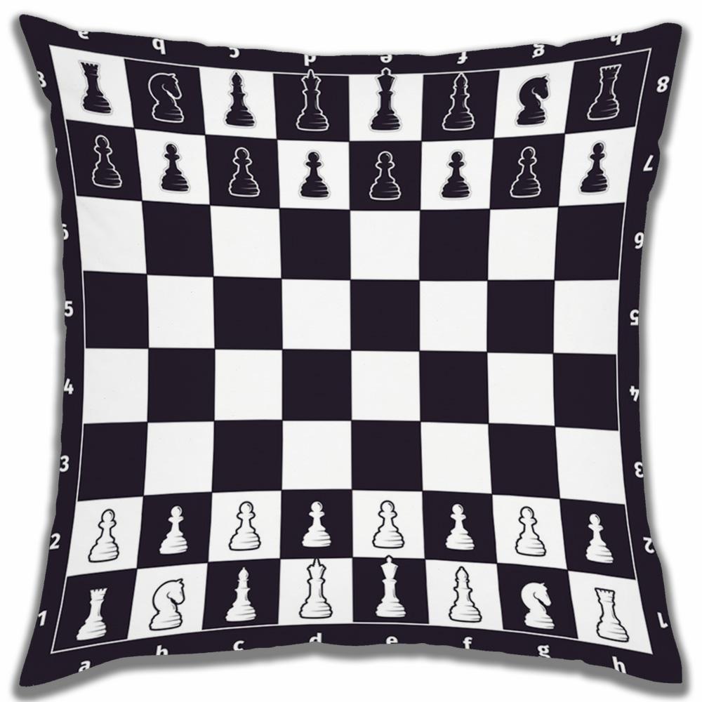 Chess Board Decorative Pillows for Bed Cushion Cover Cushions Covers Pillow Cases Twin Size Bedding Sofa