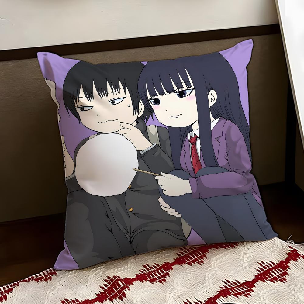 Cute HHi SScore Girl Cushion Cover Reversible Soft Durable Pillow Cover Home  Car MultiScene Use for Daily Comfort