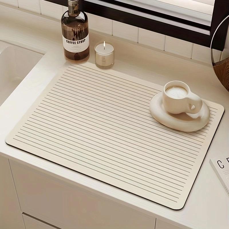Simple Diatom Mud Non-slip Quick-dry Kitchen Mat - Water-absorbent & Easy to Clean Coaster