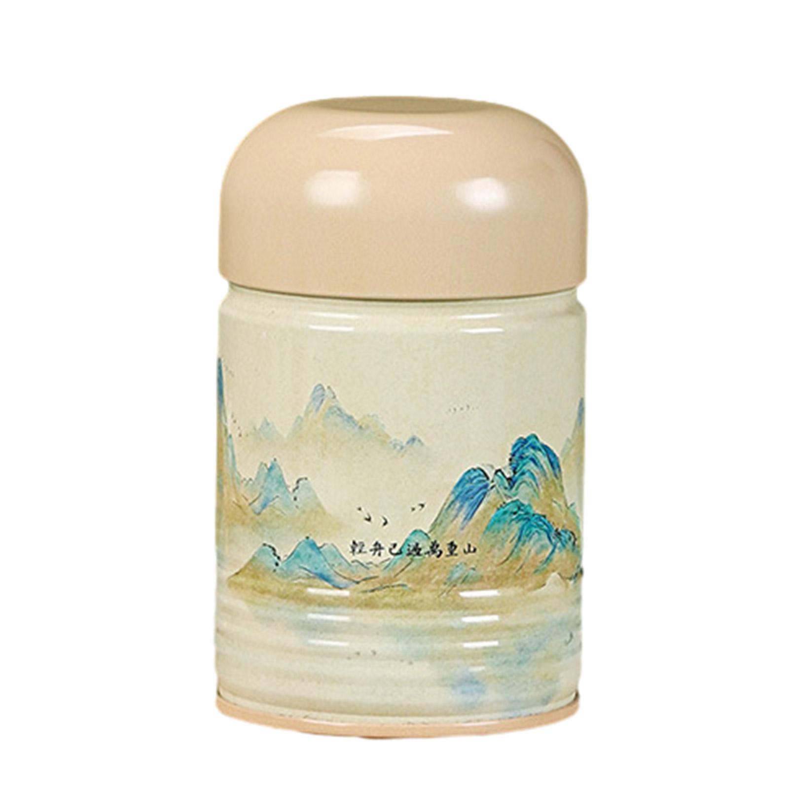 

Портативная металлическая канистра для чая, герметичный контейнер, жестяная коробка для чая, контейнер для хранения чая, банка для чая для использования дома или в офисе J