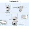 ICSEE 8MP 4K Lente dual WIFI PTZ Cámara de seguridad IP Pantalla dual en tiempo real Ai Seguimiento automático Detección corporal Videovigilancia CCTV impermeable al aire libre