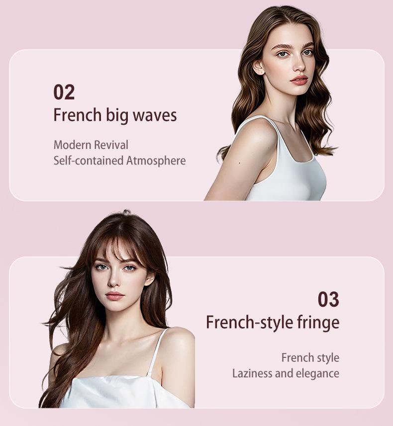 Dual-Use Mini Portable Hair Straightener & Curler for Bangs