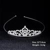 Romantic Princess Crown For Girls Rhinestone Crystal Hair Crowns Queen Headband Bridal Headdress Tiaras Hair Jewelry Accessories