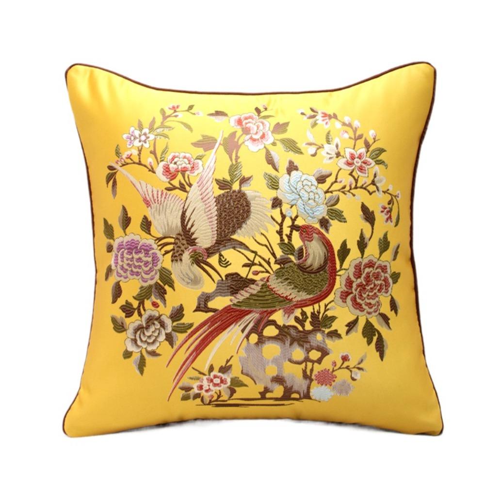 45x45cm Classical Flower Bird Pillowcase Soft Dacron Throw Cushion Cover Children