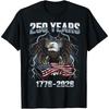 New USA America Flag 250th Birthday Black S To 5XL Tee Shirt SN620