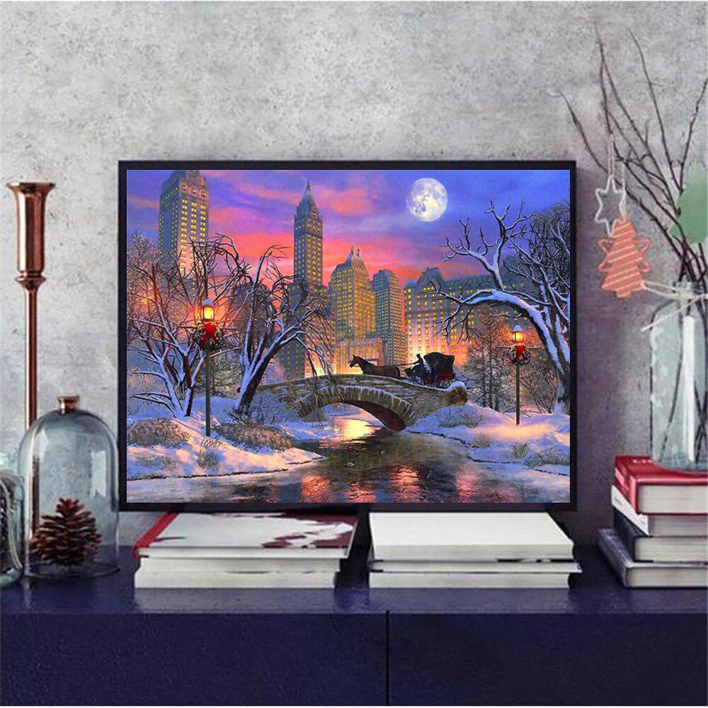 5D Diamond Painting Bridge Kit Full Drill New Arrival Diamond Embroidery Landscape Handicraft Winter Home Decoration