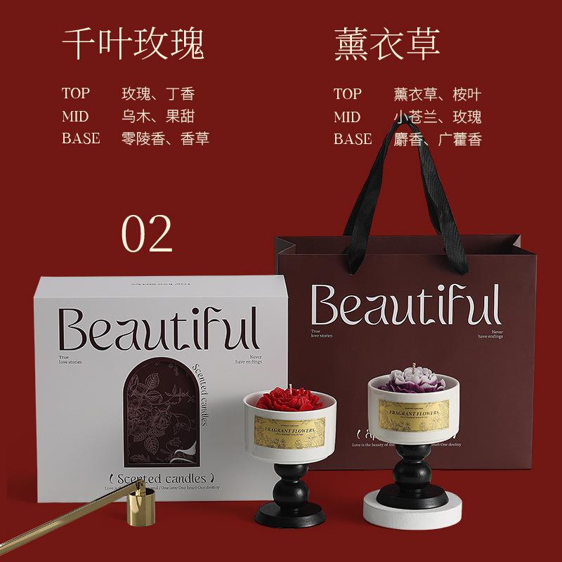 Camellia Scented Candle Premium Sense Bedroom Lasting Fragrance Ornament