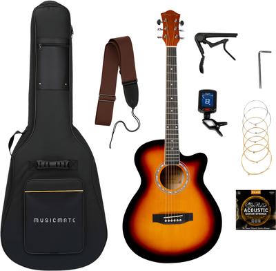 Ensemble de guitare acoustique MusicMate G-40