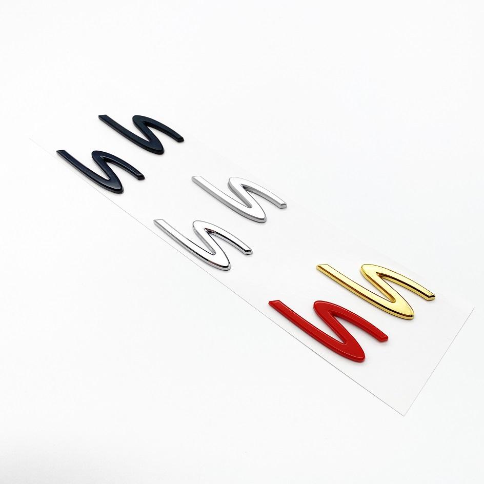 1pcs 4 S ABS New Car logo Fender side sticker Rear Bumper tail door trunk sticker car rear Emblem sticker styling Accessories